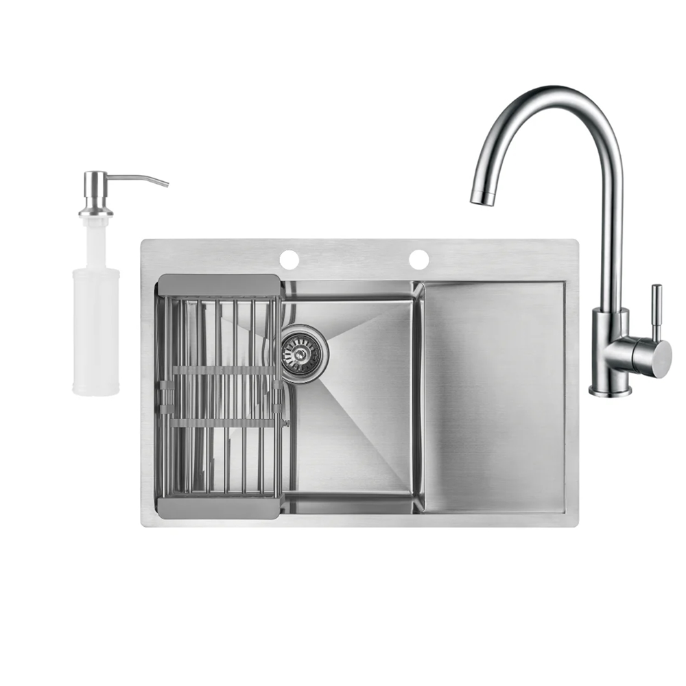 Кухонная мойка Fabiano 78x51 Satin Left