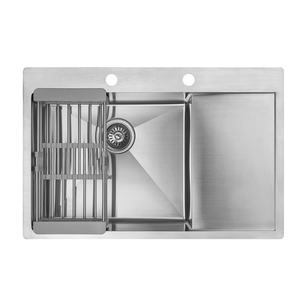 Кухонная мойка Fabiano 78x51 Satin Left