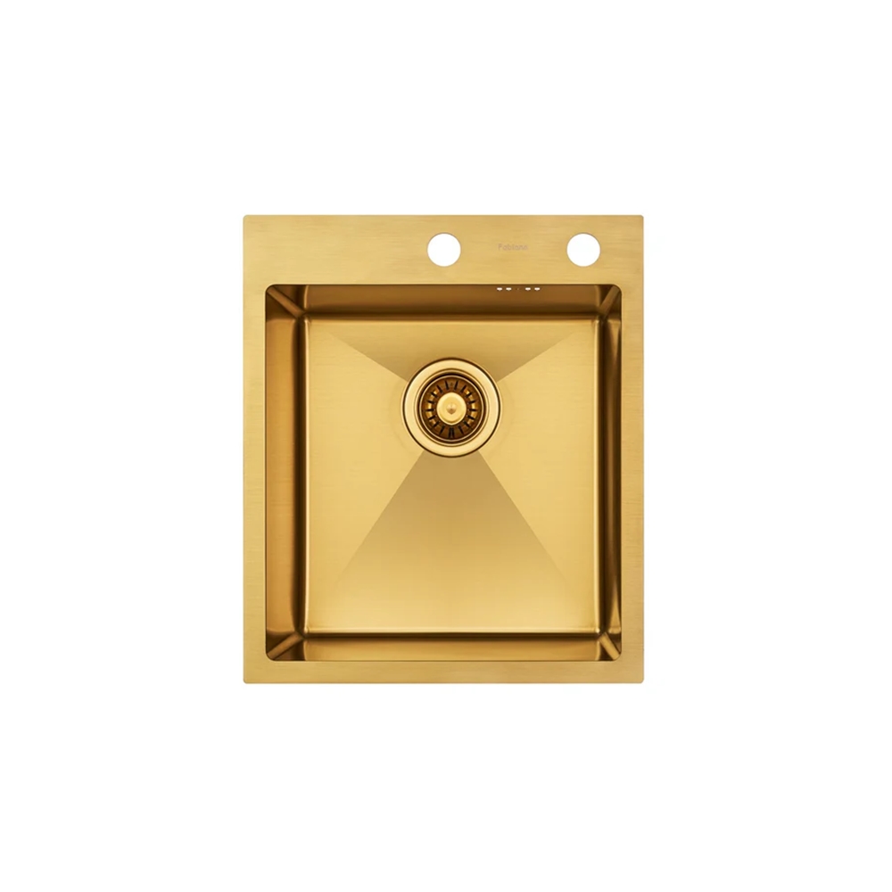 Кухонная мойка Fabiano Nano PVD 43x50 Gold