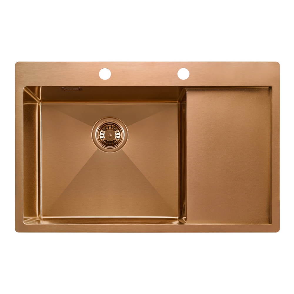 Кухонная мойка Fabiano 78x51 Nano PVD Bronze Left