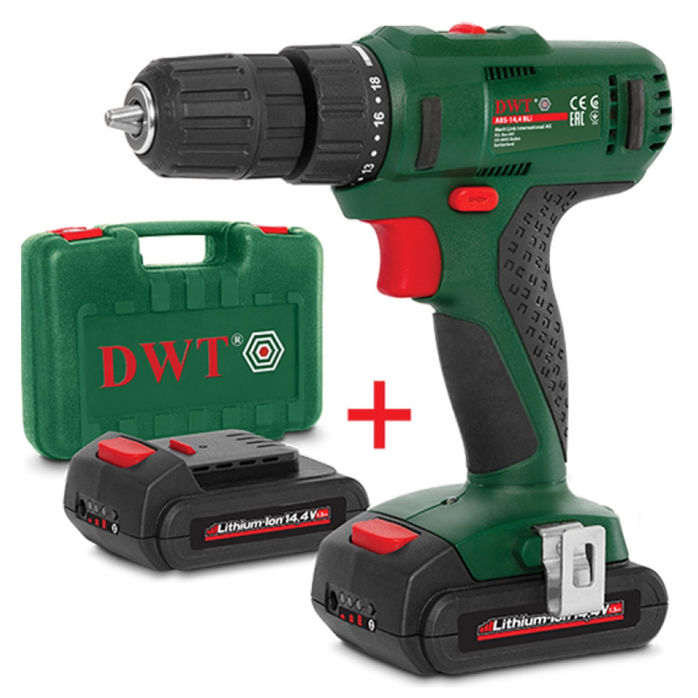 Шуруповерт аккумуляторный DWT ABS14.4 BLI-2 BMC