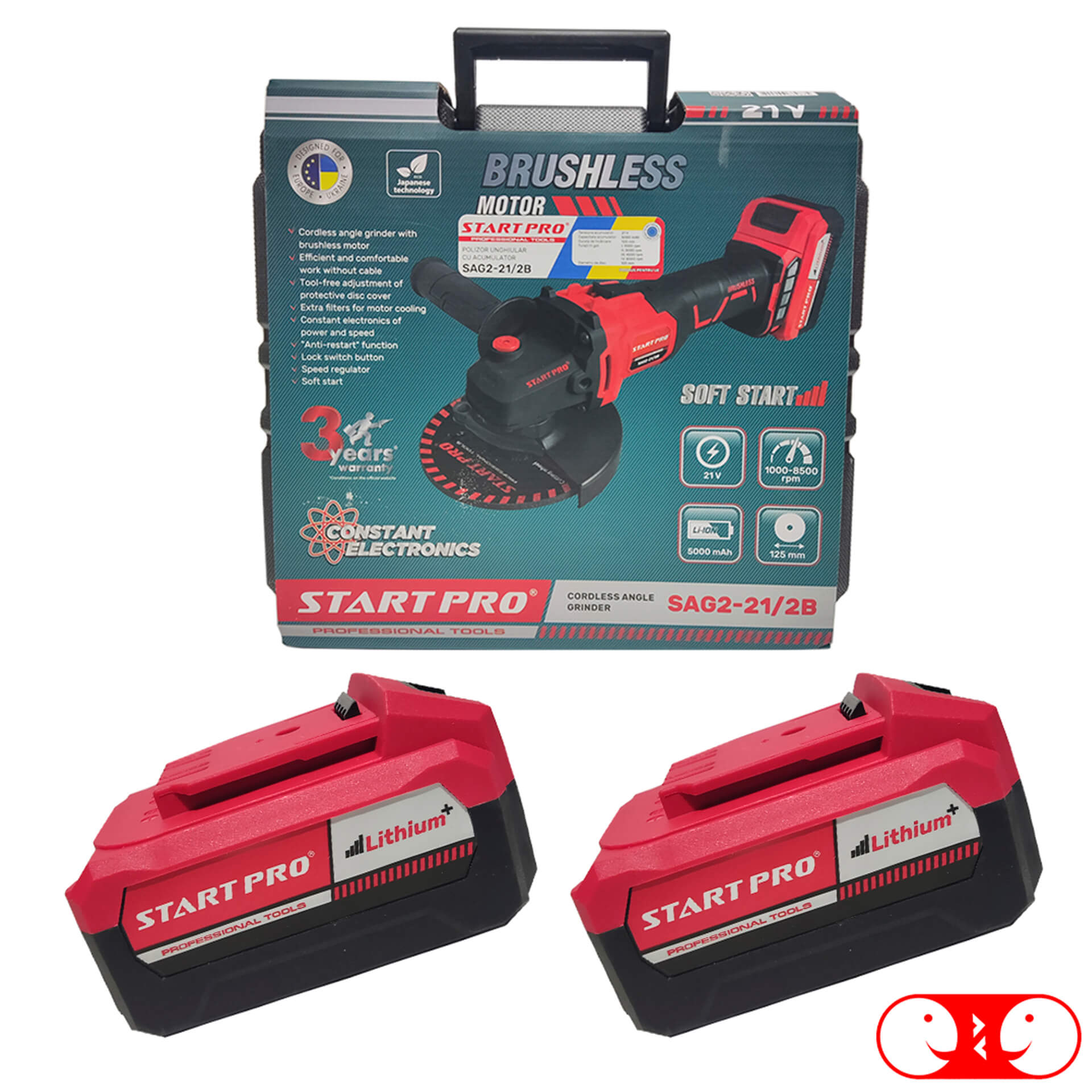 Углошлифовальная машина Start Pro SAG2-21/2B BRUSHLESS