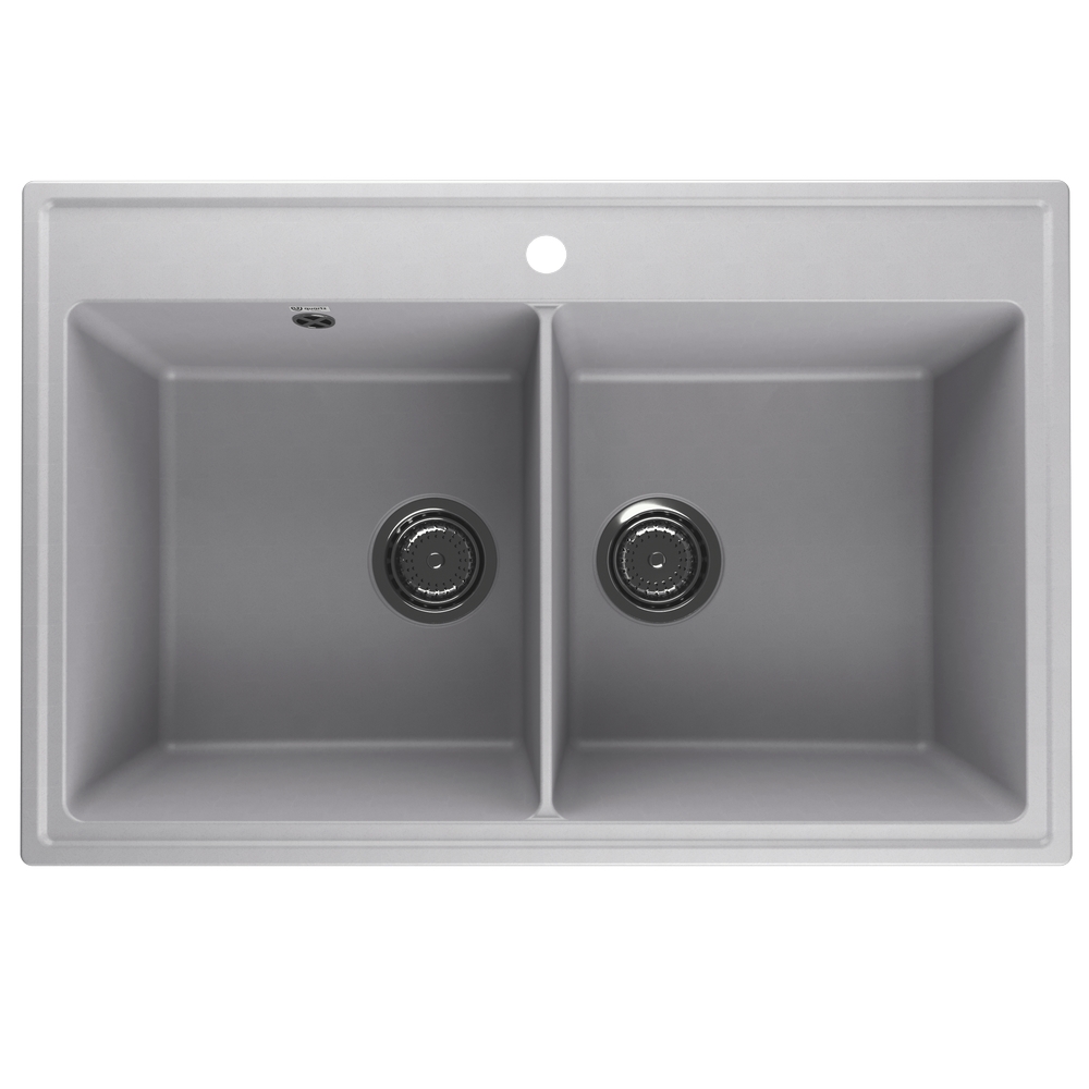 Кухонная мойка ULGRAN Quartz Ruma 780 Платина