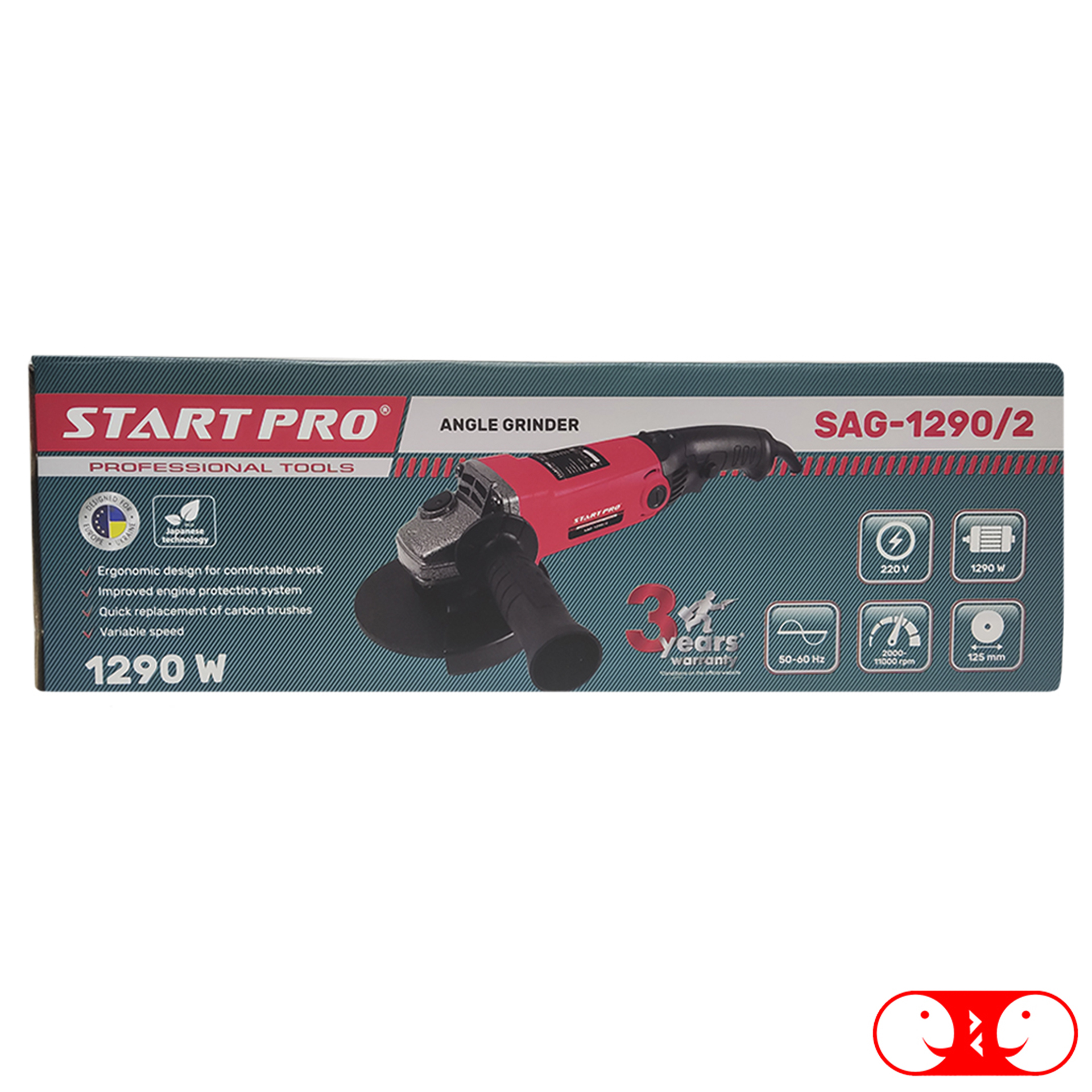 Шлифмашинка угловая Start Pro SAG-1290/2