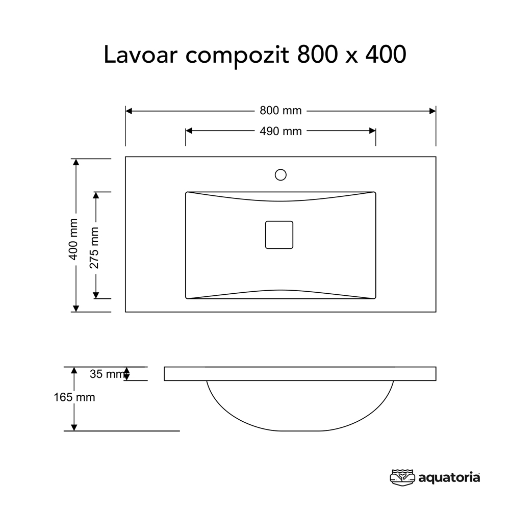 Умывальник Montebella 800x400 mm Pantera