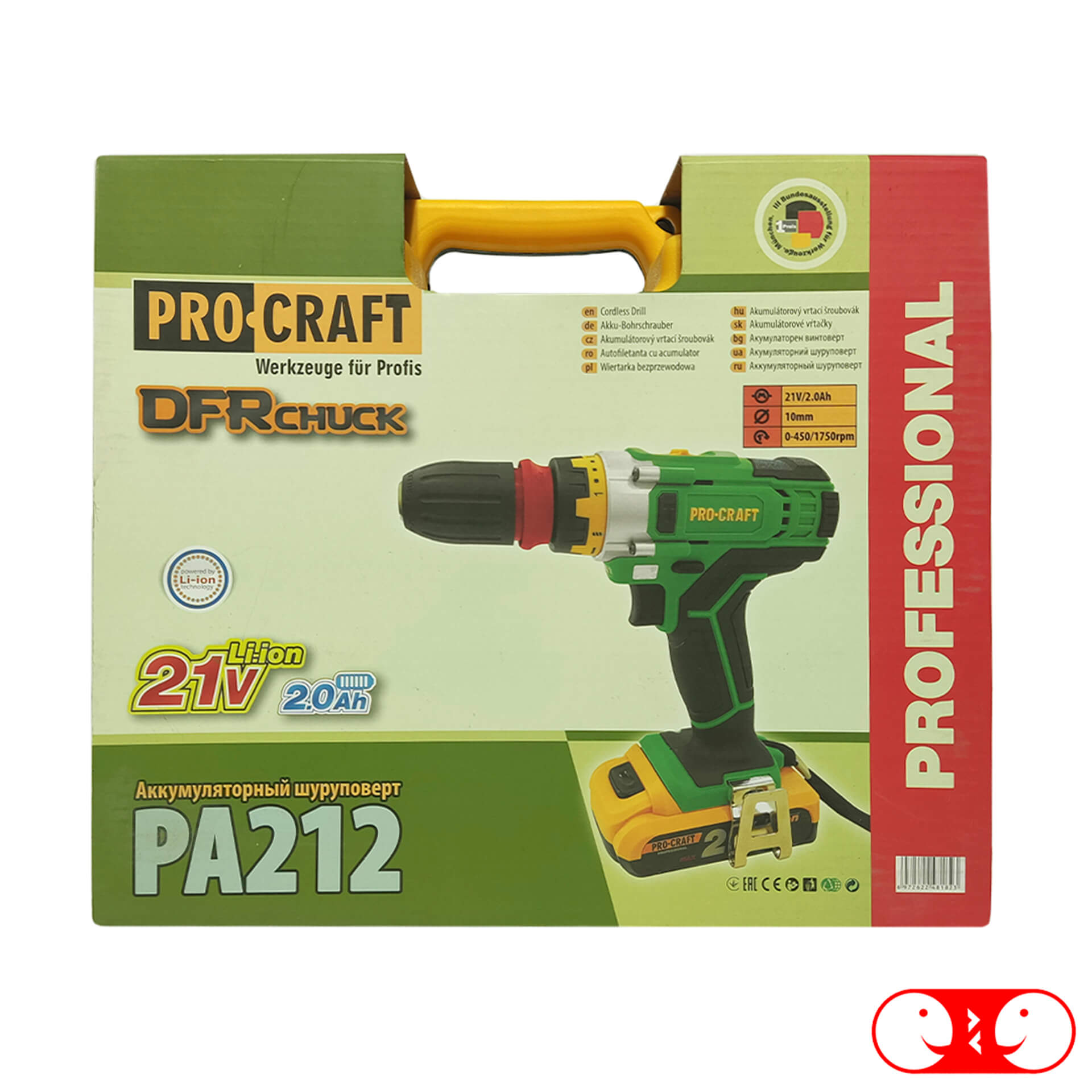 Шуруповёрт аккумуляторный Procraft PA212