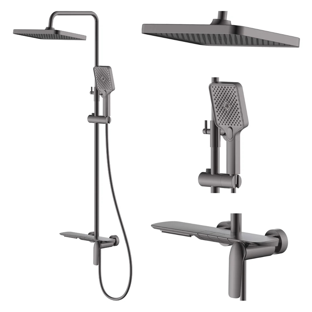 Тропический душ Flow 8389 Gun Grey