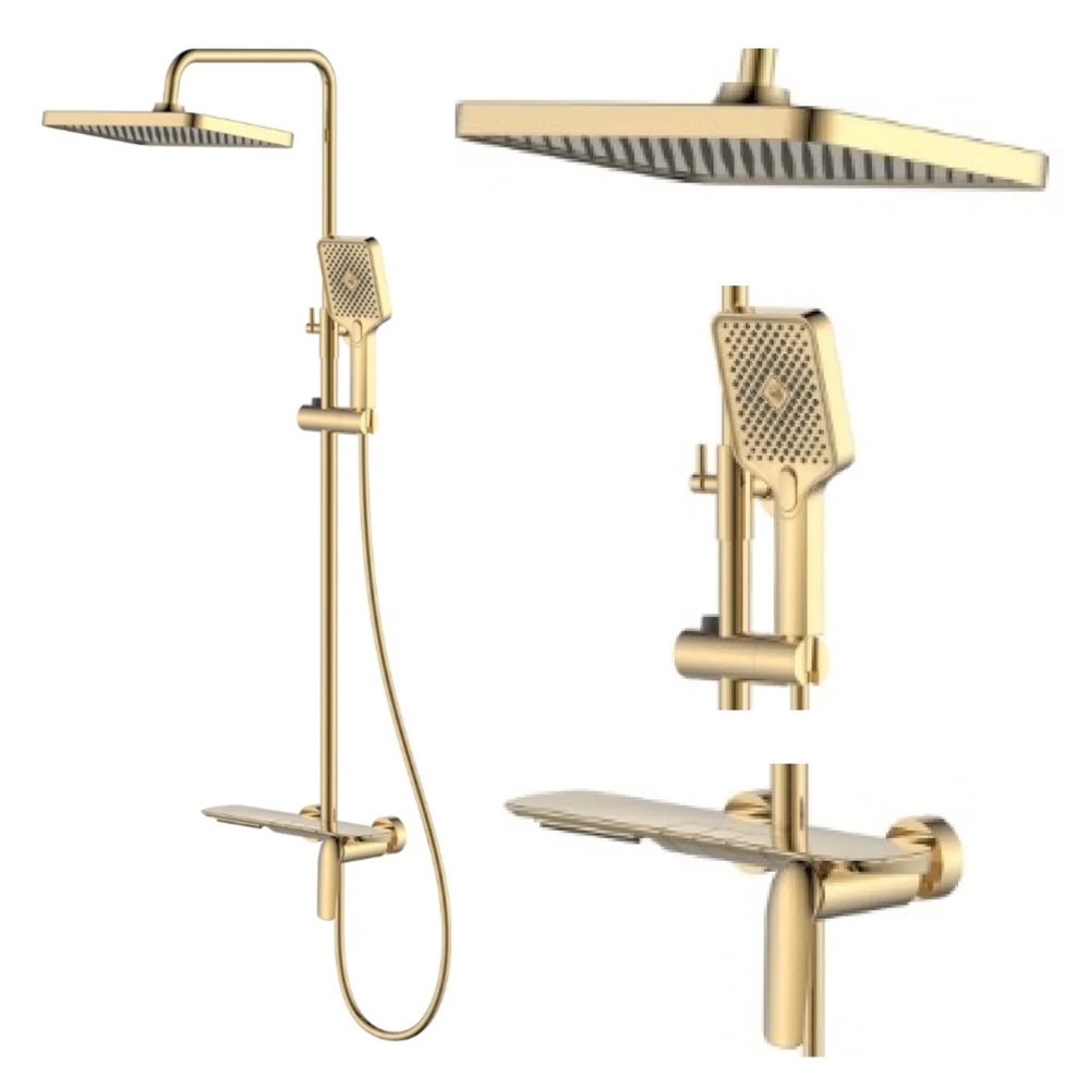 Тропический душ Flow 8389 Gold