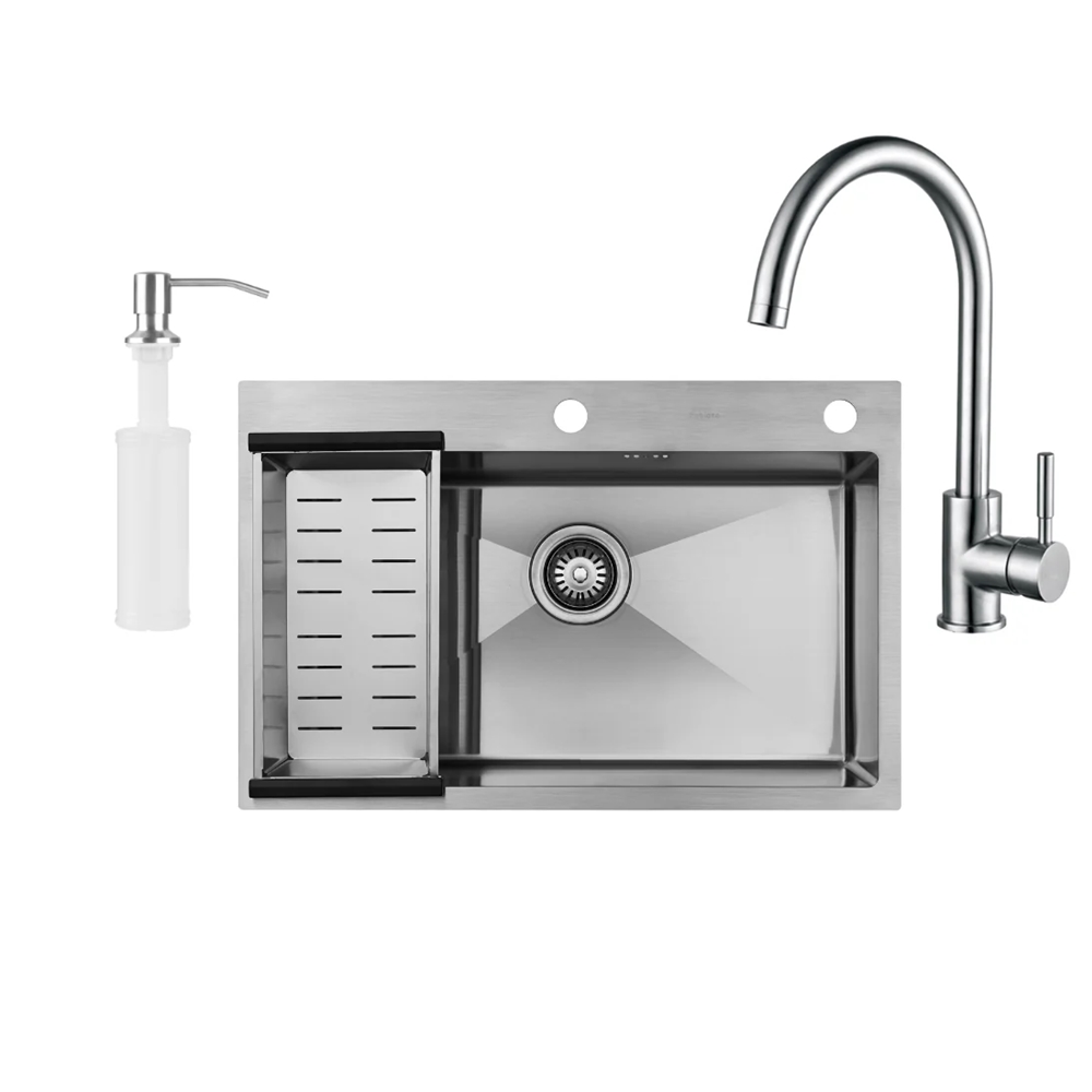 Кухонная мойка Fabiano 70x45 Satin