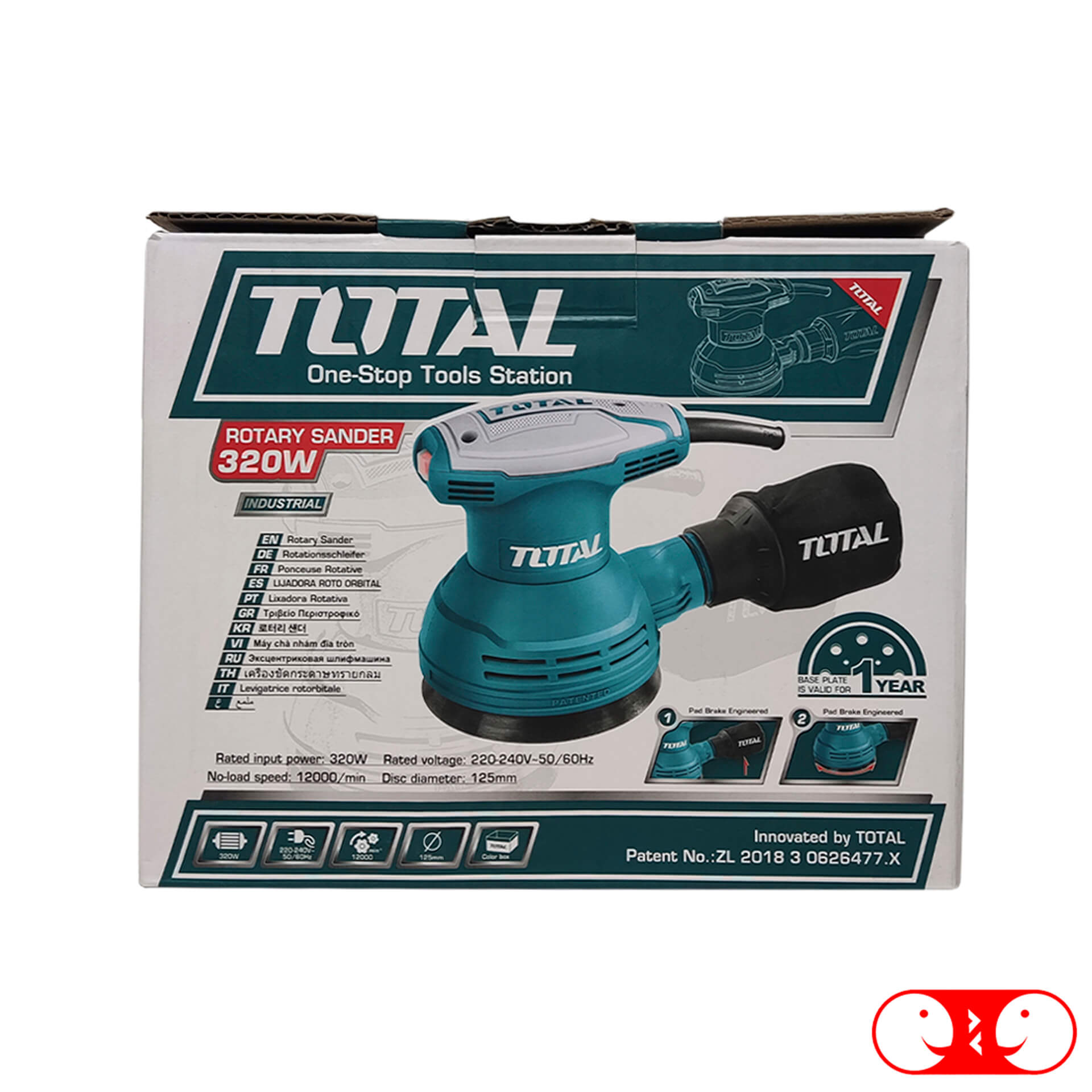 Шлифмашина эксцентриковая TOTAL TF2031256