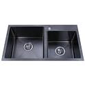 Кухонная мойка Fabiano 78x43 Black Left