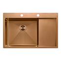 Кухонная мойка Fabiano 78x51 Nano PVD Bronze Left