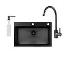 Кухонная мойка Fabiano 70x45 Nano PVD Black
