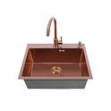 Кухонная мойка Fabiano Nano PVD 60x45 Bronze