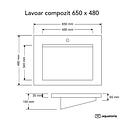 Умывальник Montebella 650x480 mm Pantera