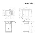 Кухонная мойка ULGRAN U-202 Песочный