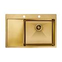 Кухонная мойка Fabiano 78x51 Nano PVD Gold Right