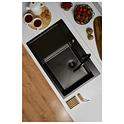 Кухонная мойка Fabiano 78x51 Nano PVD Black Right