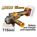 Угловая шлифмашина без аккумулятора BLmotor 20V 115мм INGCO CAGLI21154