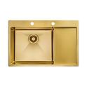 Кухонная мойка Fabiano 78x51 Nano PVD Gold Left