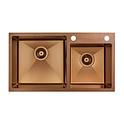 Кухонная мойка Fabiano 78x43 Nano PVD Bronze Left