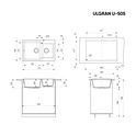 Кухонная мойка ULGRAN U-505 Серый