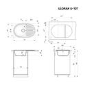 Кухонная мойка ULGRAN U-107 Бежевый