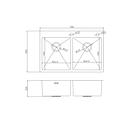 Кухонная мойка Fabiano 78x50 Nano PVD Bronze