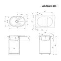 Кухонная мойка ULGRAN U-503 Темно-серый