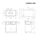Кухонная мойка ULGRAN U-200 Белый