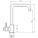 Кухонный смеситель Zerix 891 Inox